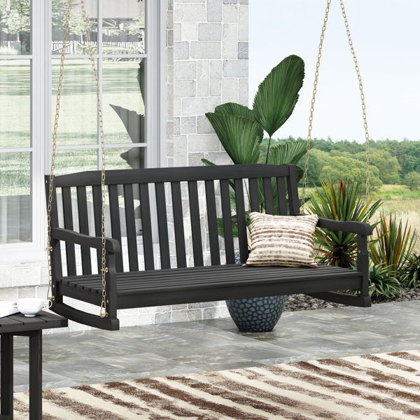 Otteridge patio porch swing with stand winston porter deals fabric